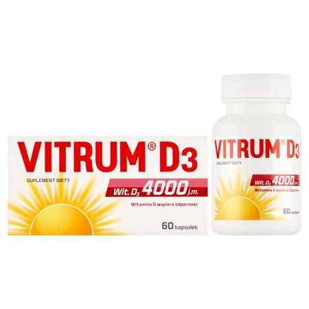 Vitrum D3 Sterk, vitamine D 4000 IE, 60 capsules