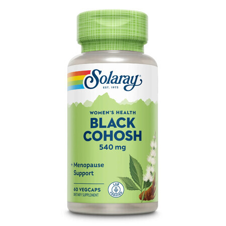Zwarte Cohos 540mg Solaray, 60 capsules, Secom
