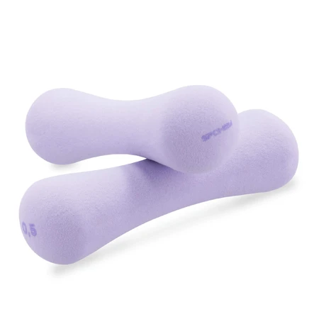 Spokey Bone, dumbbells, purple, 0.5 kg, 2 pieces