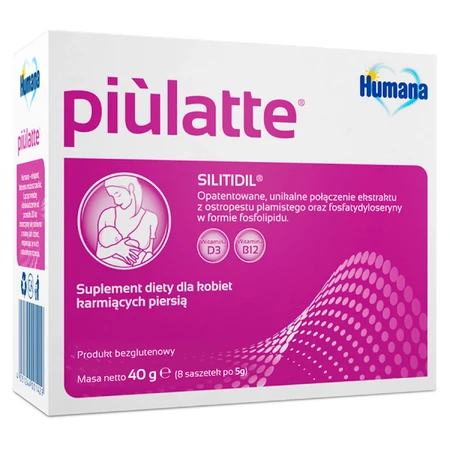 Humana Piulatte kit, for breastfeeding women, 2 x 8 sachets