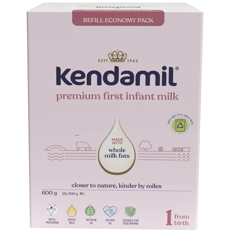 Kendamil Premium 1 DHA+, zuigelingenmelk, vanaf de geboorte, 600 g