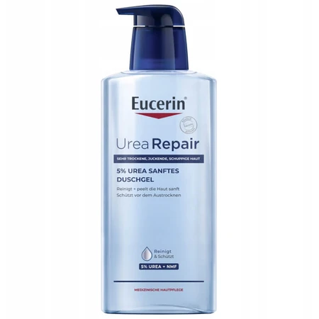 Eucerin Urearepair, żel do mycia ciała z 5% mocznikiem, 400 ml: ceny i cechy