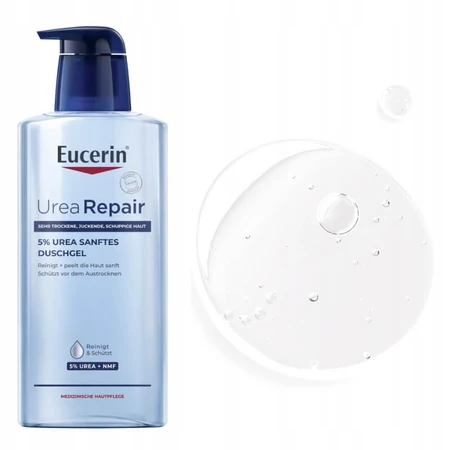 Eucerin Urearepair, żel do mycia ciała z 5% mocznikiem, 400 ml: ceny i cechy
