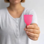 Roze, menstruatiecup, maat S, 1 stuk