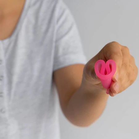 Roze, menstruatiecup, maat S, 1 stuk