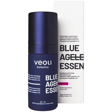 Veoli Botanica Blue Ageless Essence, opvullend en verstevigend anti-aging serum voor het gezicht, 30 ml
