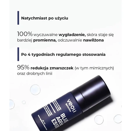 Veoli Botanica Blue Ageless Essence, opvullend en verstevigend anti-aging serum voor het gezicht, 30 ml