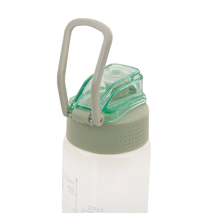 Majestic Sport, tritan water bottle, Okosei Clear, green, 750 ml