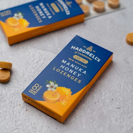 Haddrell's, zuigtabletten met Manuka honing MGO 570+, 8 stuks