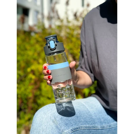 Casno, Cross glass bottle, blue, 500 ml