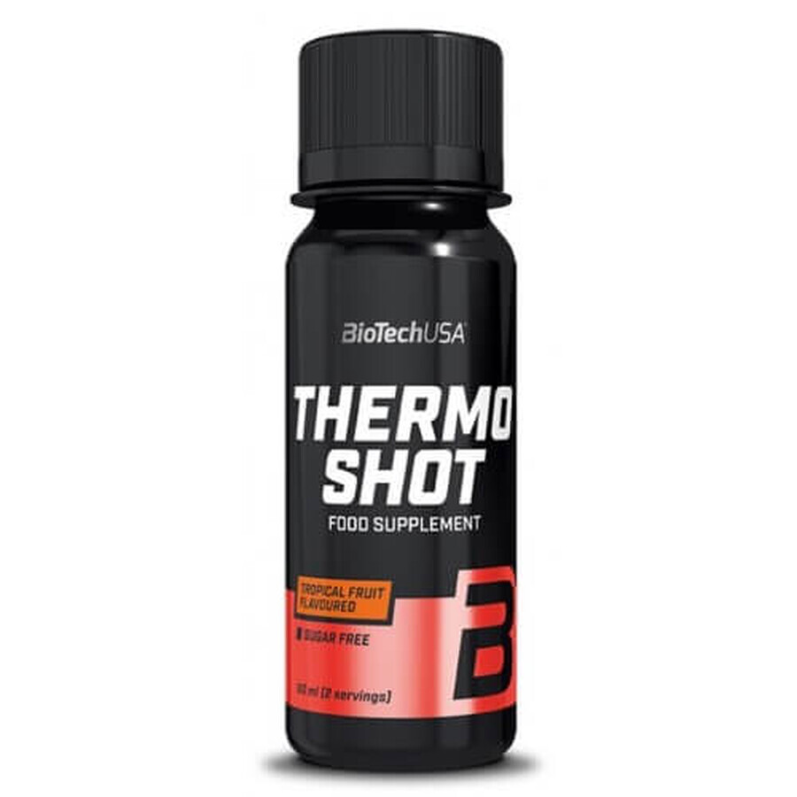 Black Thermo Shot met tropische vruchtensmaak, 60 ml, Biotech USA