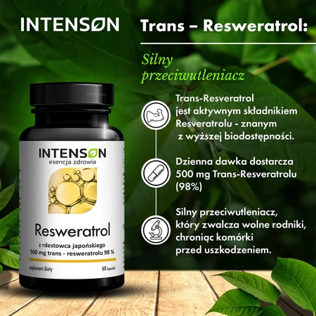 Intenson resveratrol uit Japanse duizendknoop, 60 capsules
