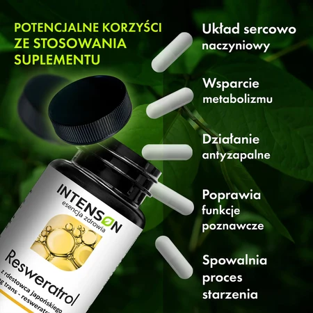 Intenson resveratrol uit Japanse duizendknoop, 60 capsules