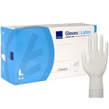 Abena, latex handschoenen, niet-steriel, poedervrij, maat L, 100 stuks