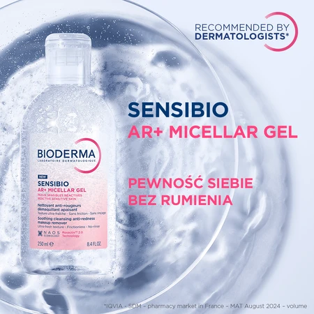 Bioderma Sensibio AR+, oczyszczający żel micelarny, 250 ml: ceny i cechy