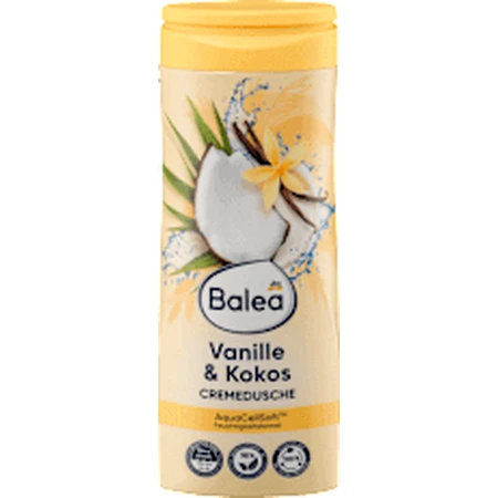 Vanilla and coconut cream shower gel, 300 ml