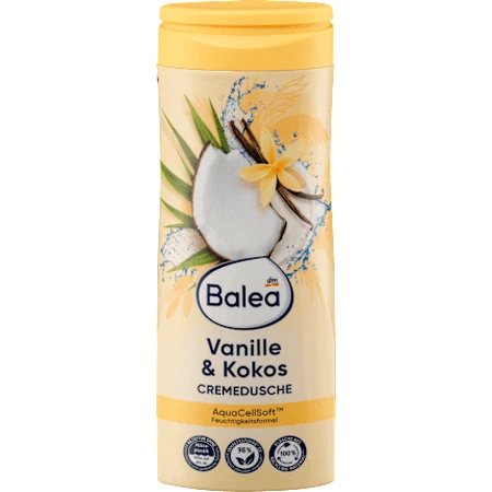 Vanilla and coconut cream shower gel, 300 ml