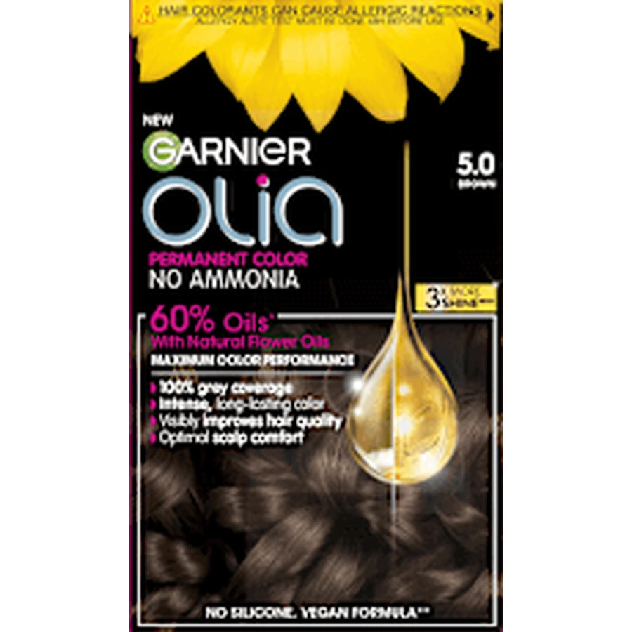GARNIER GARNIER olia Pintura permanente 5.0 Marrón, 174 ml