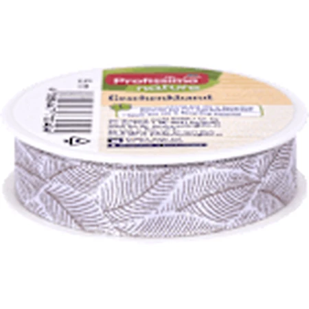 Profissimo Gift ribbon with leaf pattern, 5m