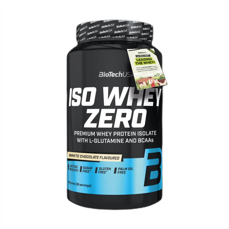 Białko w proszku o smaku białej czekolady Iso Whey Zero, 908 g, BiotechUSA: ceny i cechy
