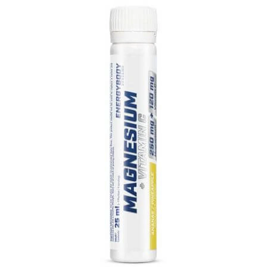 Magnesium + Vitamine C met ananassmaak, 25 ml, Energybody