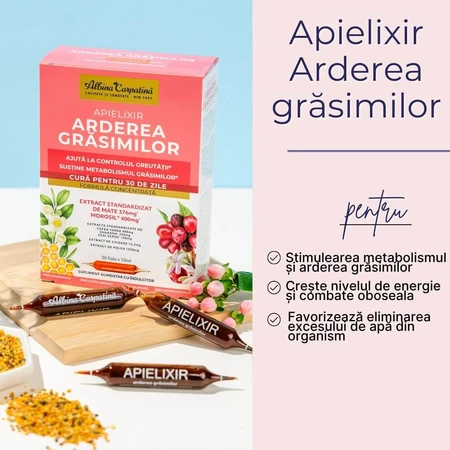 Apielixir Fat Burning, 30 flacons, Albina Carpatina