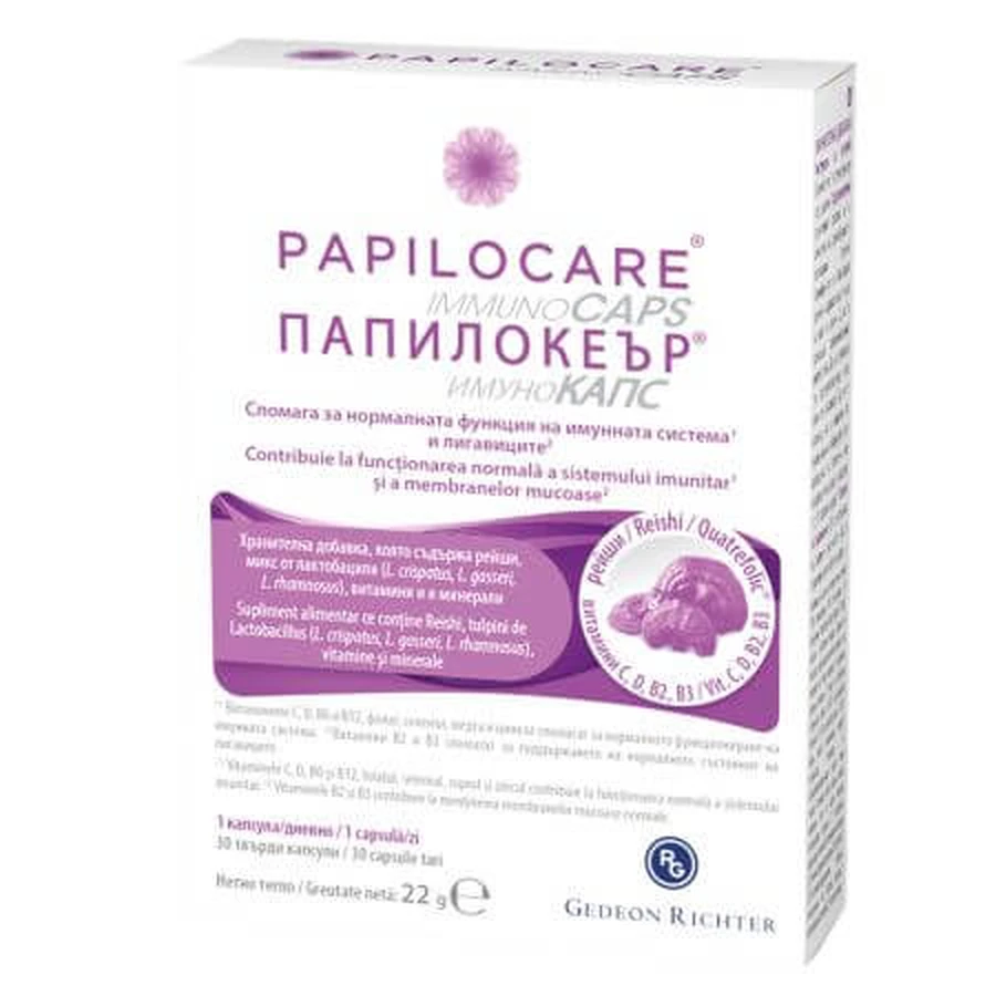 Papilocare Immunocaps, 30 capsules, Gedeon Richter