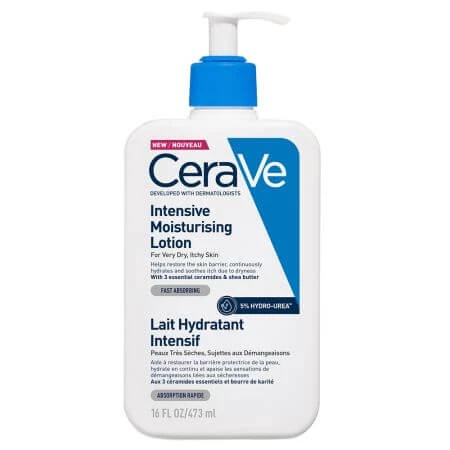 Intensely moisturizing face and body lotion, 473 ml, CeraVe