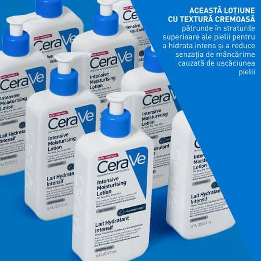 Intensely moisturizing face and body lotion, 473 ml, CeraVe
