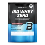 Strawberry flavored protein powder Iso Whey Zero, 25 g, BiotechUSA
