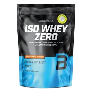 Proteinpulver mit gesalzenem Karamell Iso Whey Zero, 500 g, BiotechUSA