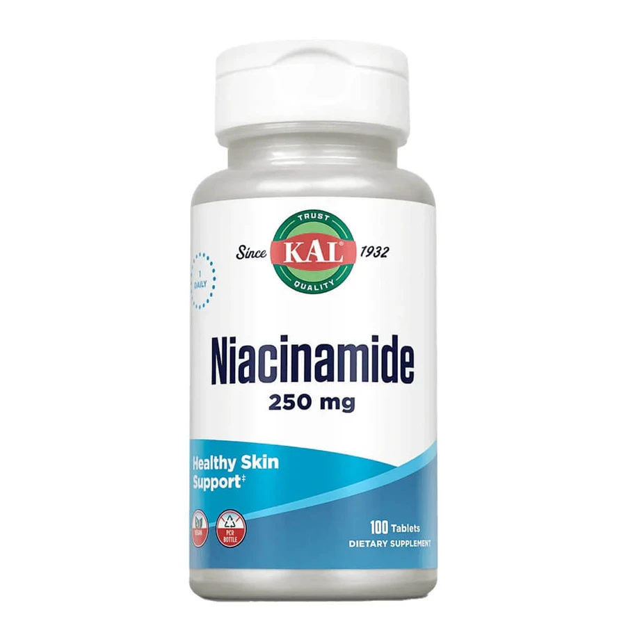 Niacinamida, 250 mg, 100 comprimidos, Secom