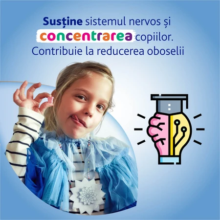 MagneVie Kids, 70 mg magnesium + 0,6 mg vitamine B6, zenuwstelsel en concentratie, 30 kauwtabletten​​​​​​​​