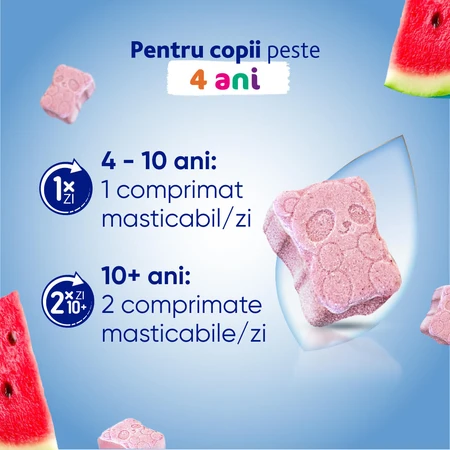 MagneVie Kids, 70 mg Magnesium + 0,6 mg Vitamin B6, Nervensystem und Konzentration, 4x30 Kautabletten
