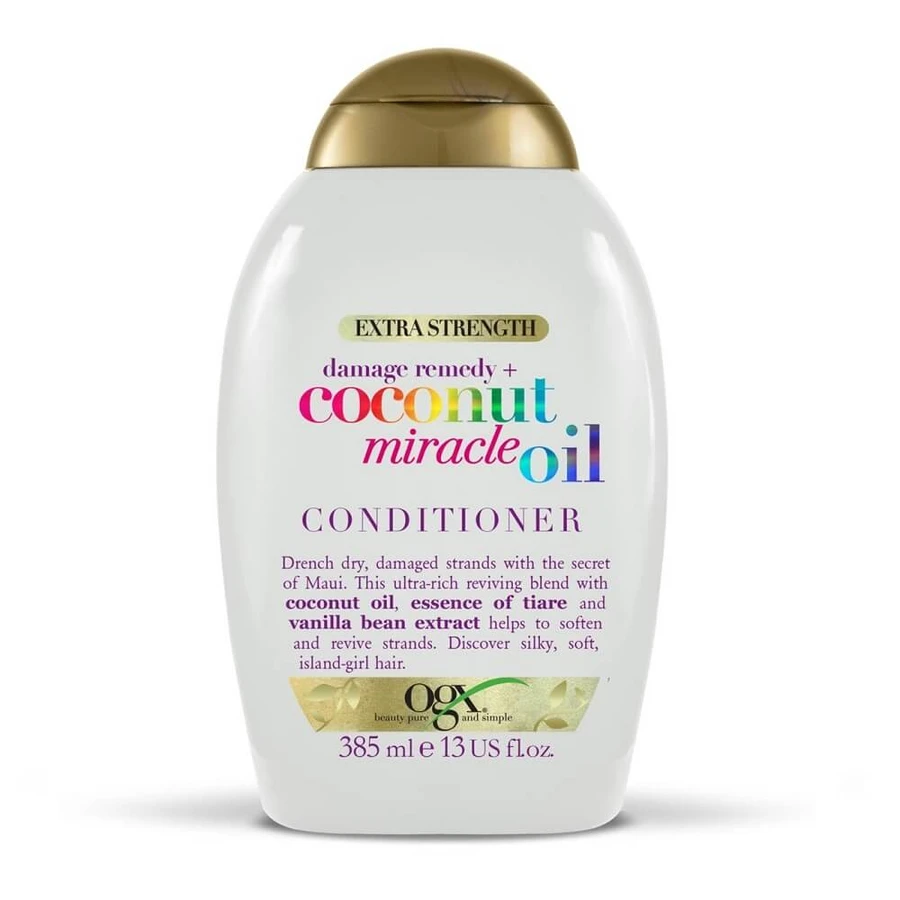 OGX Damage Remedy + Coconut Miracle Oil Balsam pentru păr uscat și deteriorat, 385 ml