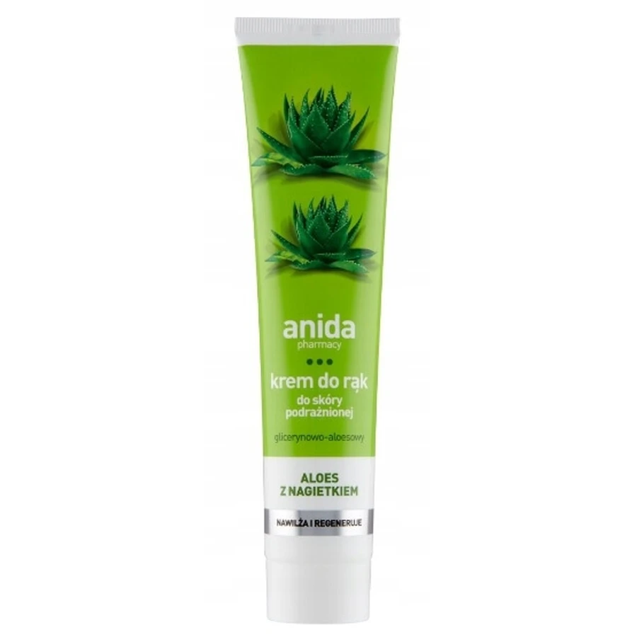 Anida, Cremă de mâini cu glicerină și aloe cu calendula, 125 ml
