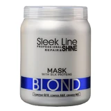 Stapiz Sleek Line Blond Mask mit Seide für blondes Haar für einen Platin-Ton, 1000ml