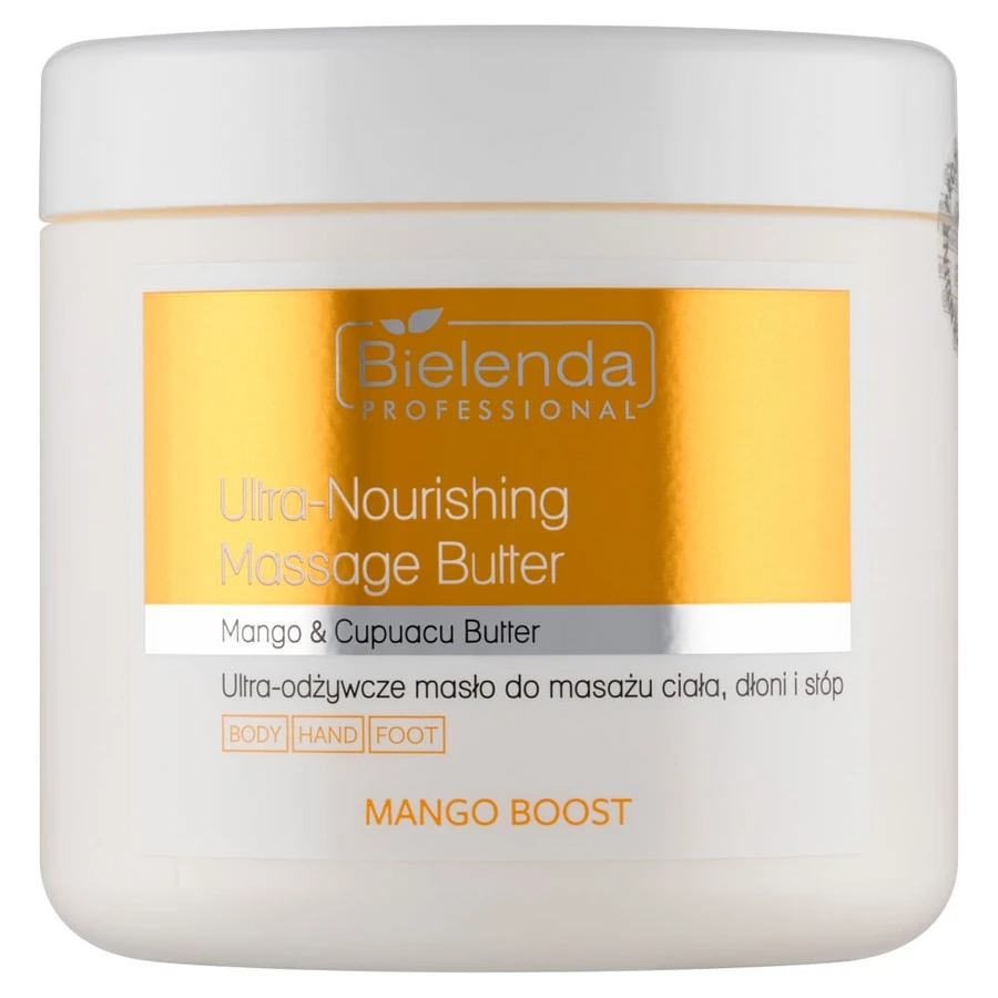 Bielenda Professional Mango Boost Ultra-Nourishing Hand- und Fußmassage Körperbutter, 500 ml
