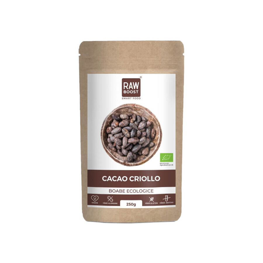 Biologische cacaobonen, 250 g, RawBoost