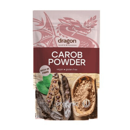 Poudre de caroube biologique, 200 gr, Dragon Superfoods