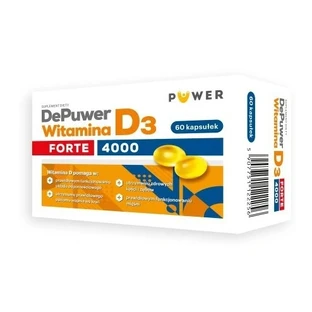 DePuwer Forte Vitamin D3 4000, 60 capsules