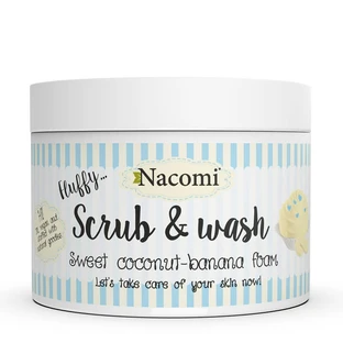 Nacomi Espuma Exfoliante y Limpiadora Plátano Coco, 180 ml