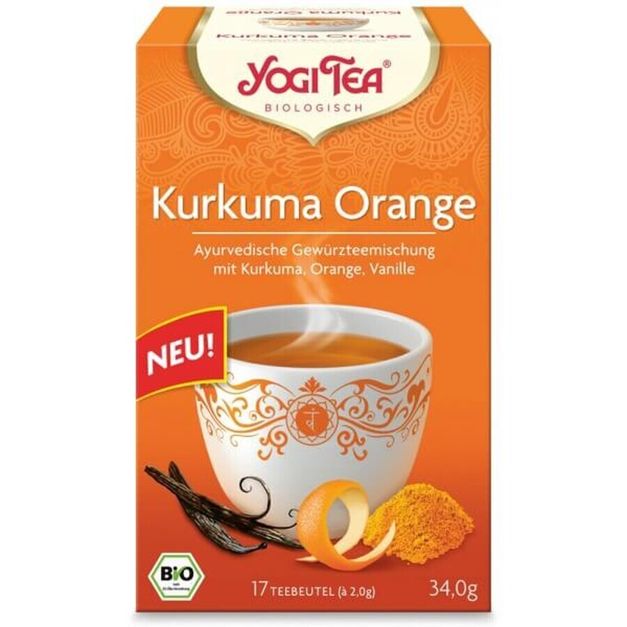 Kurkuma sinaasappelthee, 17 tassen, Yogi Tea