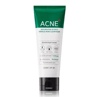 Some By Mi AHA.BHA.PHA Miracle Acne Cleansing Facial Foam, 100 ml.