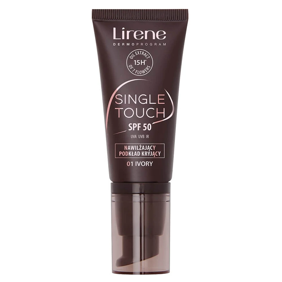 Lirene Single Touch SPF50 Moisturizing Covering Primer 01 Ivory, 30 ml.