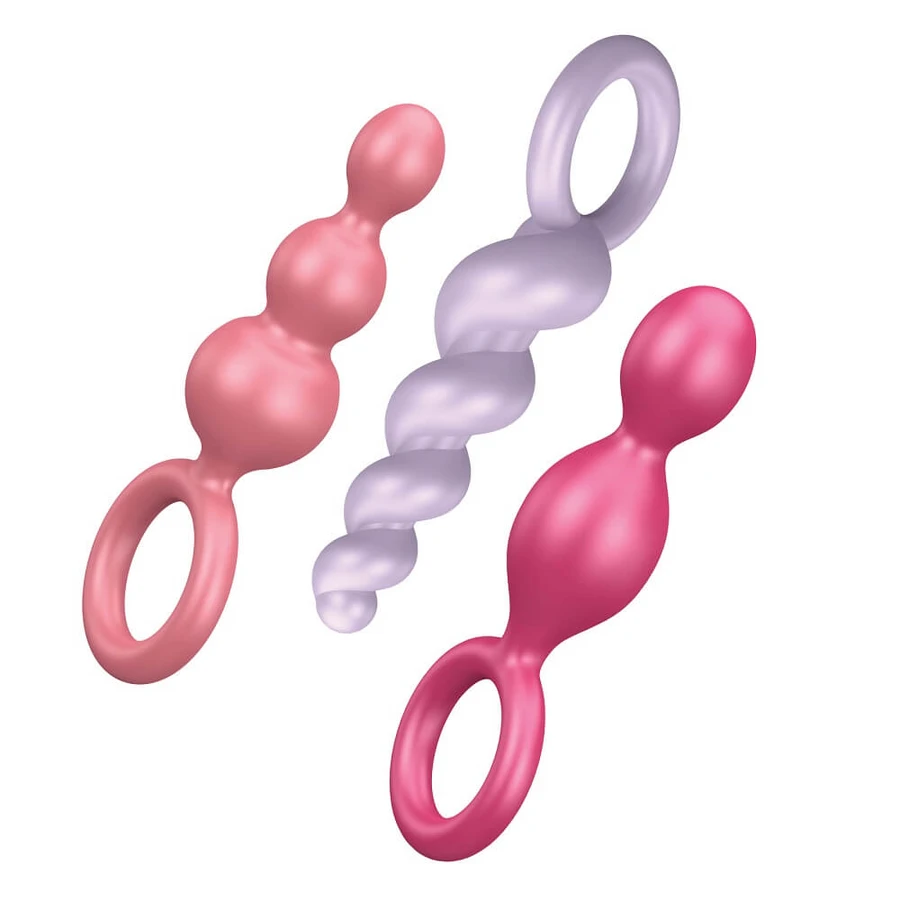 Satisfyer Booty Call estimulante plug anal set Colored