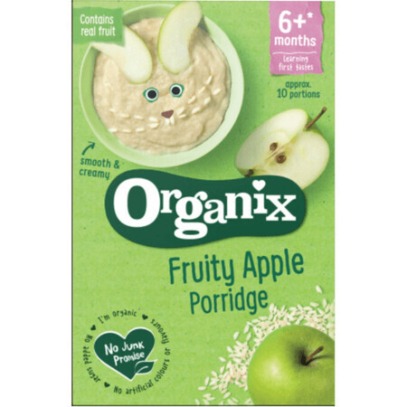 Biologische glutenvrije granen van rijst, maïs, appels, vitamine B1, +6 maanden, 120 g, Organix