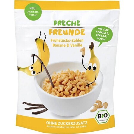 Öko-Frühstücksmüsli mit Banane und Vanille, 125 gr, Freche Freunde