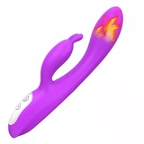 Vibrador térmico Naughty con 9 modos de vibración Morado