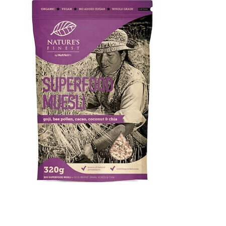 Superfood Organic Musli Cereal, 320g, Nature`s Finest